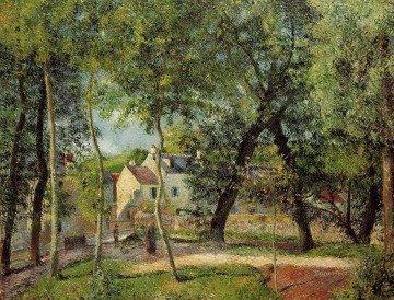 Camille Pissarro Painting - Paisaje en osny cerca de riego 1883 Camille Pissarro